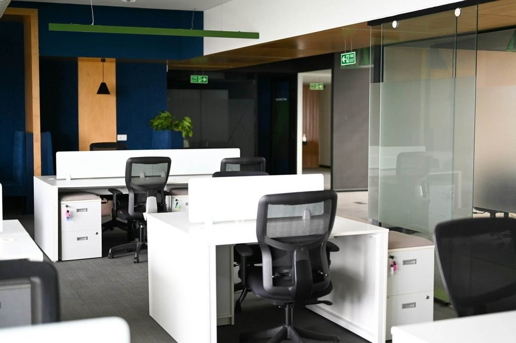 Branch Ergonomic Chair in a stylish white home office setup